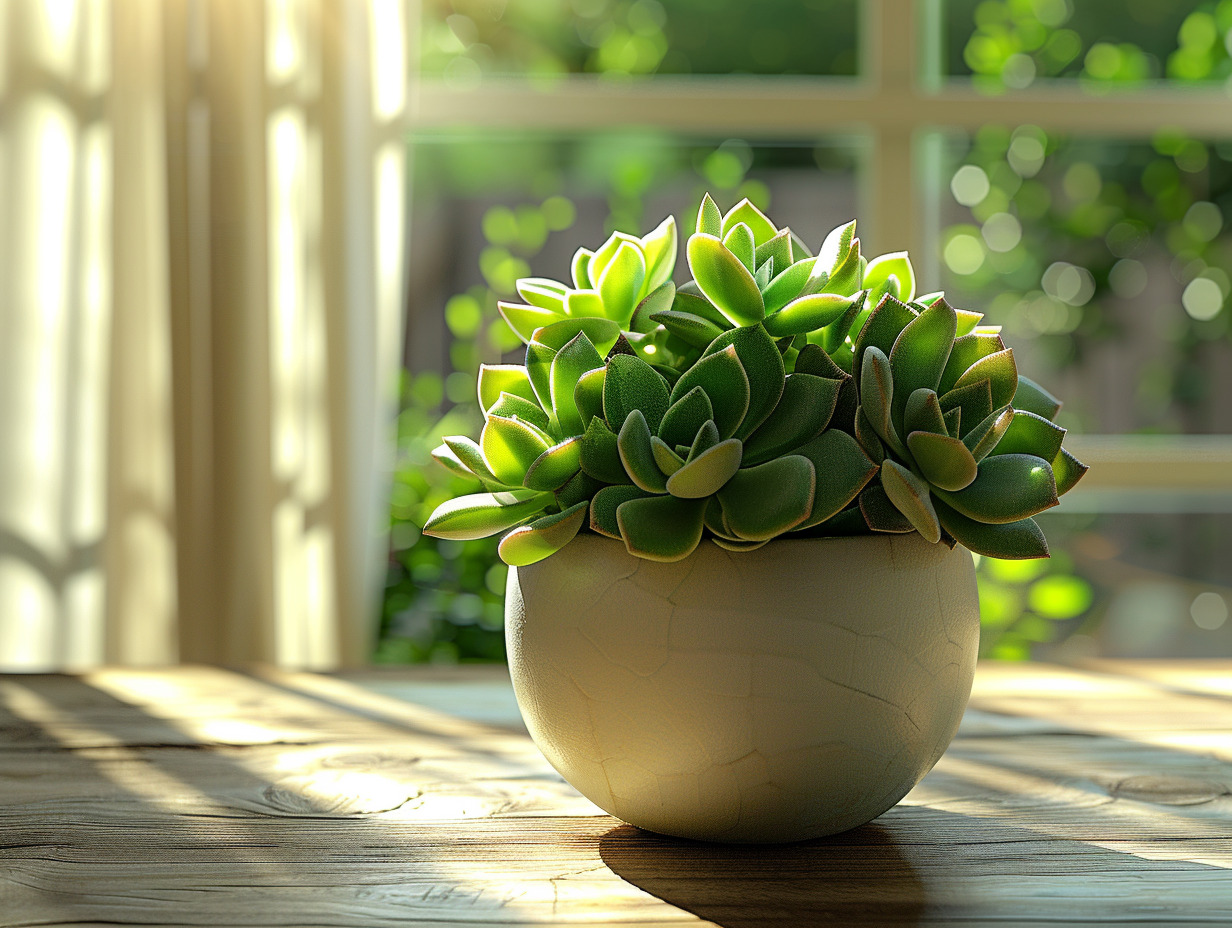 senecio herreianus + plante succulente