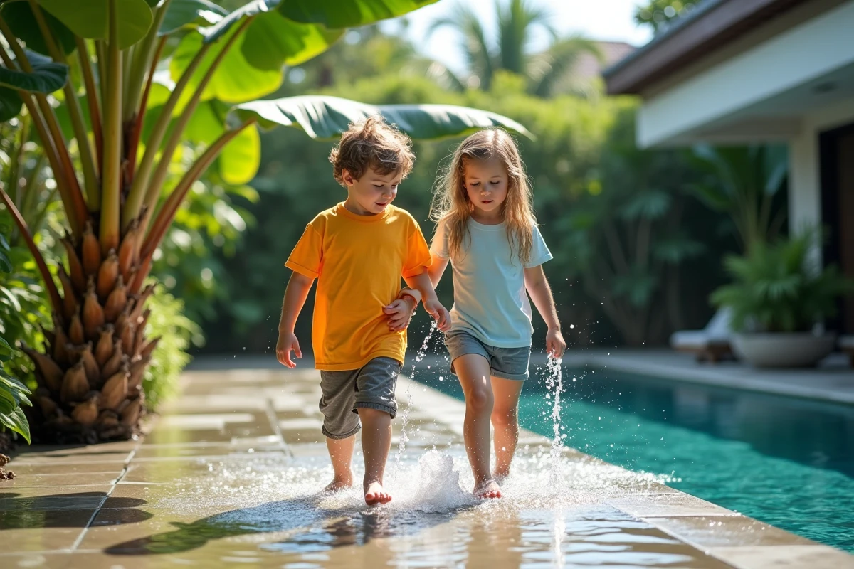 Enfants jouant près d