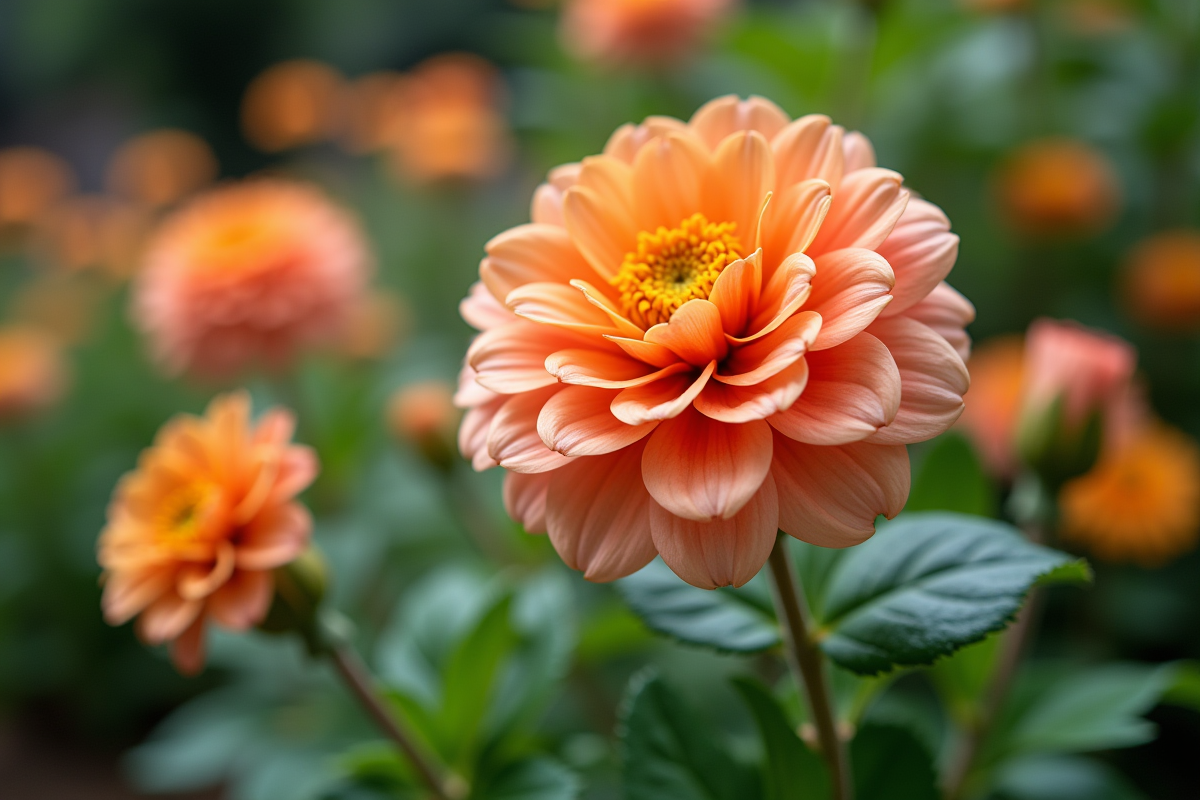 Fleurs matures en pleine floraison dans un jardin