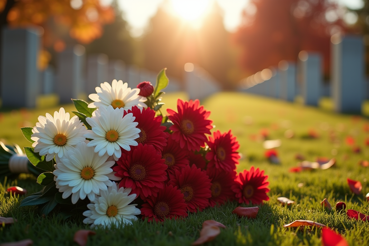 fleur commémorative
