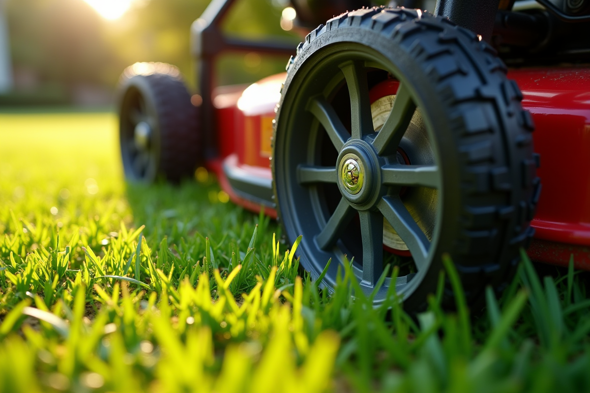 pelouse mulching